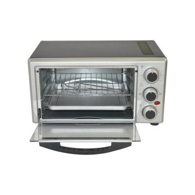 Premium Levella 6-silce 0.5 Cu. Ft. Toaster Oven w/ Bake, Broil & Toast Functions 8.66 H x 15.94 W x 12.01 D in gray in Silver | Wayfair PTO142